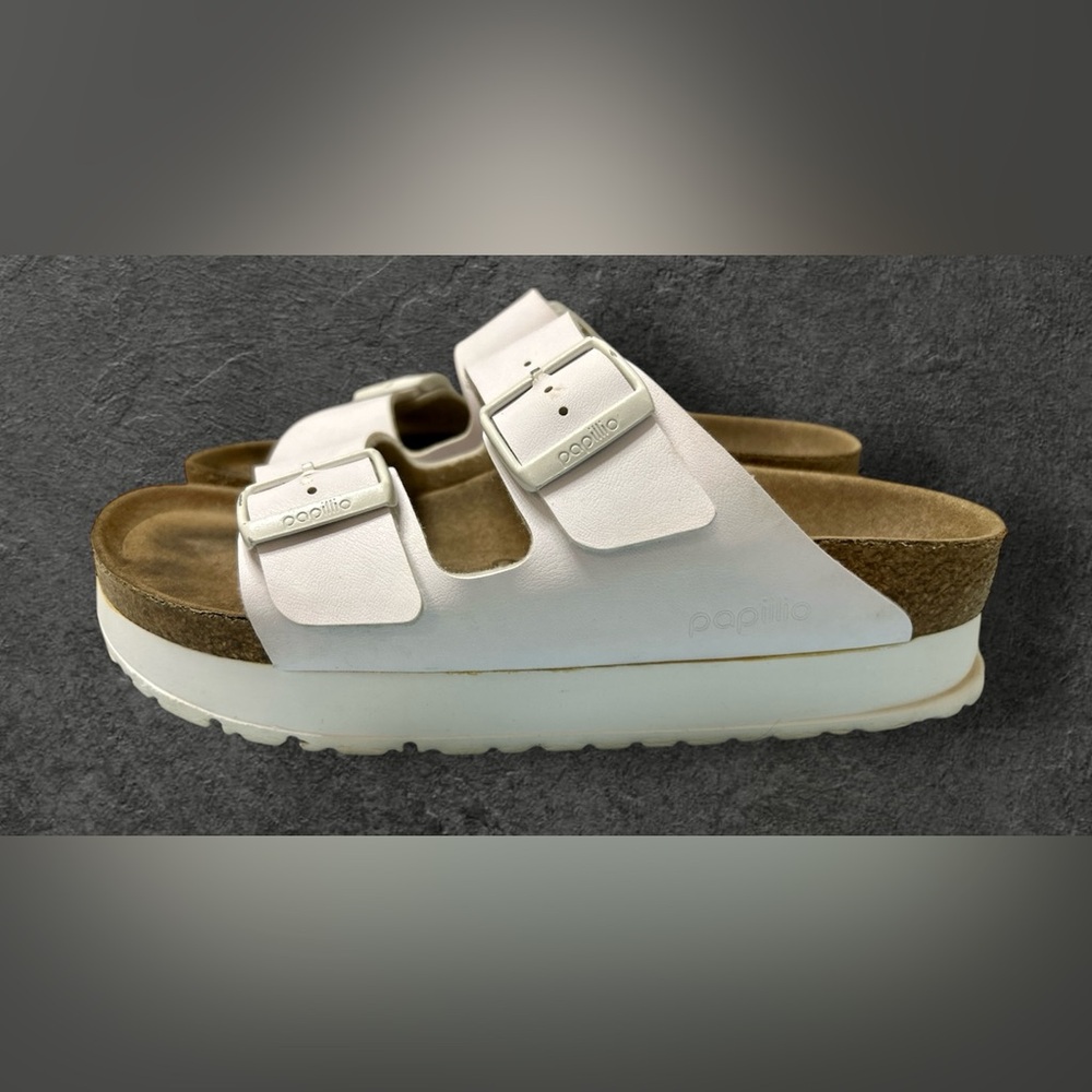 Birkenstock Papillio Arizona Platform Sandals in White, 38 - Picture 5 of 9